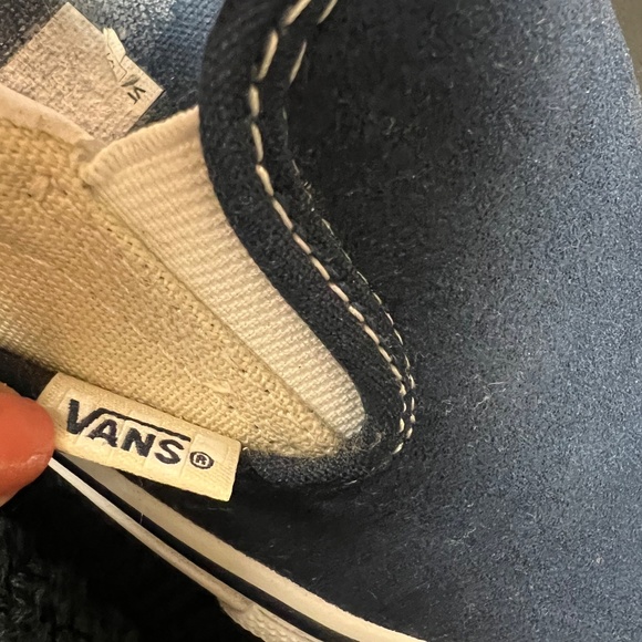 Vans Skater Slip-On Dress Blues/Turtledove PopCush Blue Suede/Cream Canvas main image 7